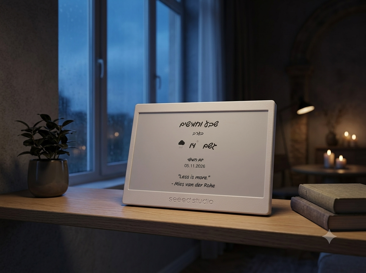 שעון המילים | שעון חכם בעברית