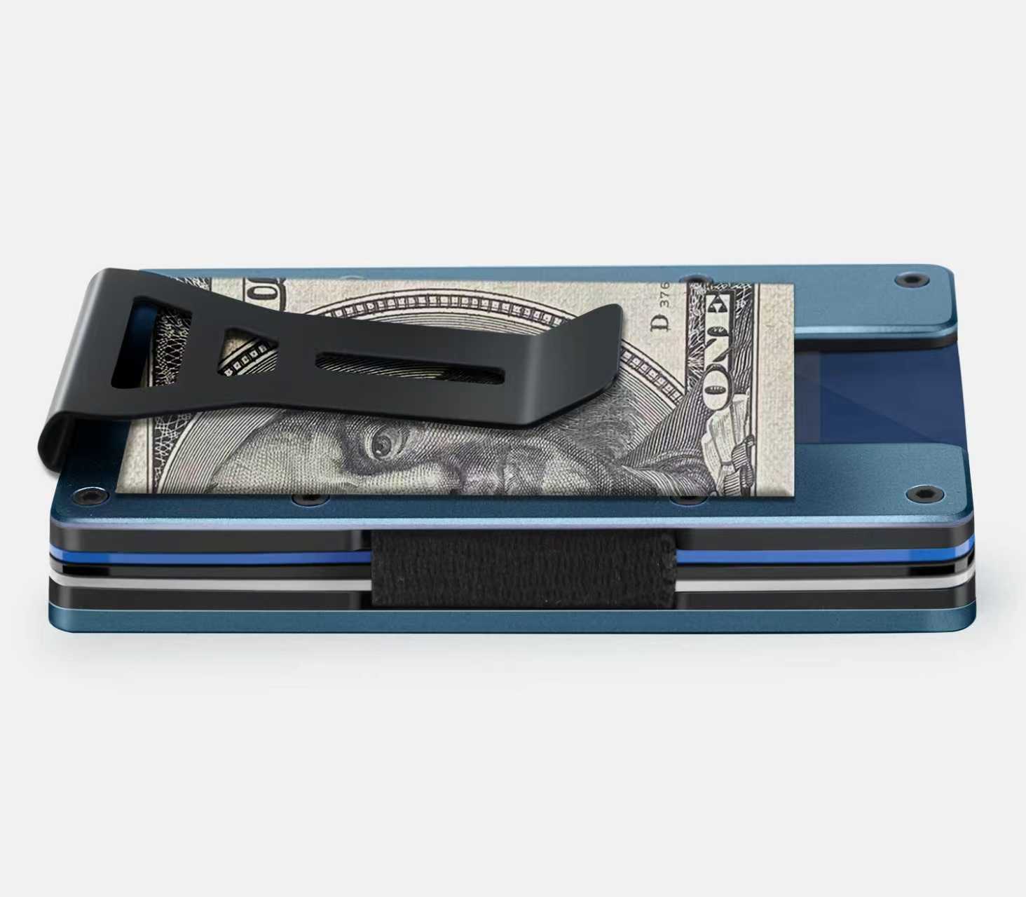 ארנק flipaa find my מתכת שחור